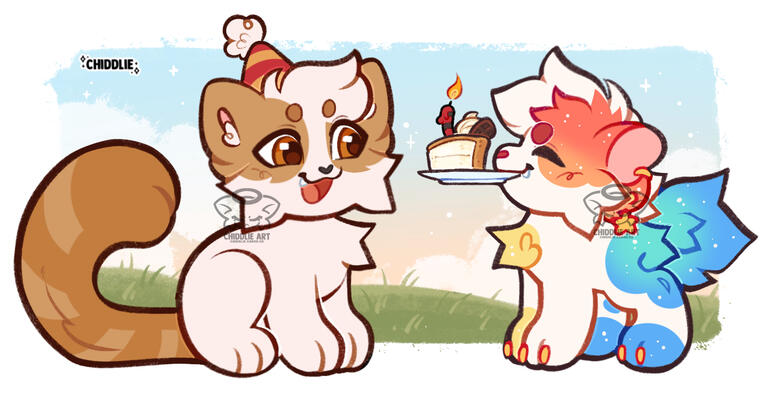 Double minis (feral) + props + background